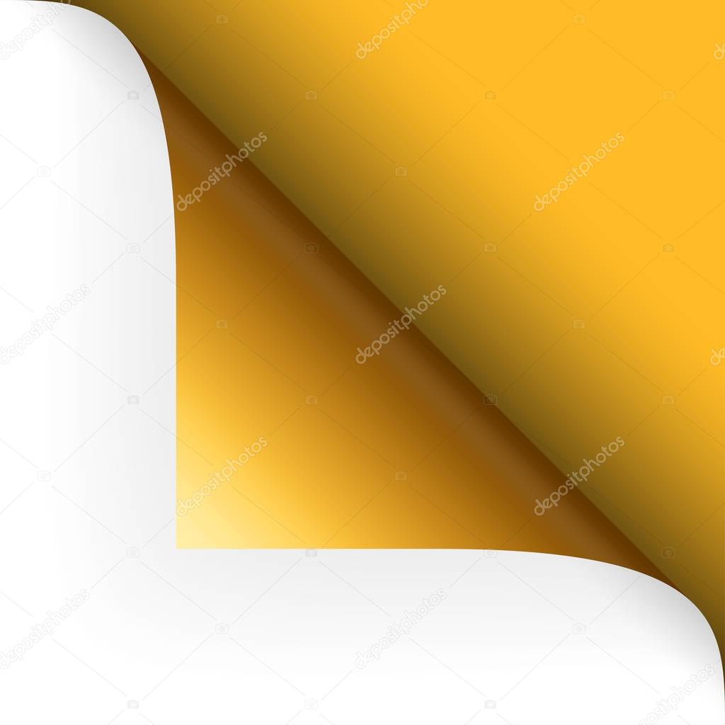 Paper - top corner - yellow