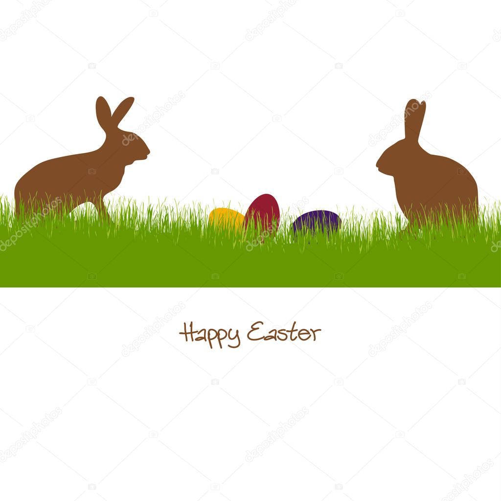 Happy Easter - silhouette