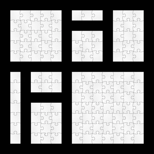컬렉션 퍼즐 템플릿 — 스톡 벡터