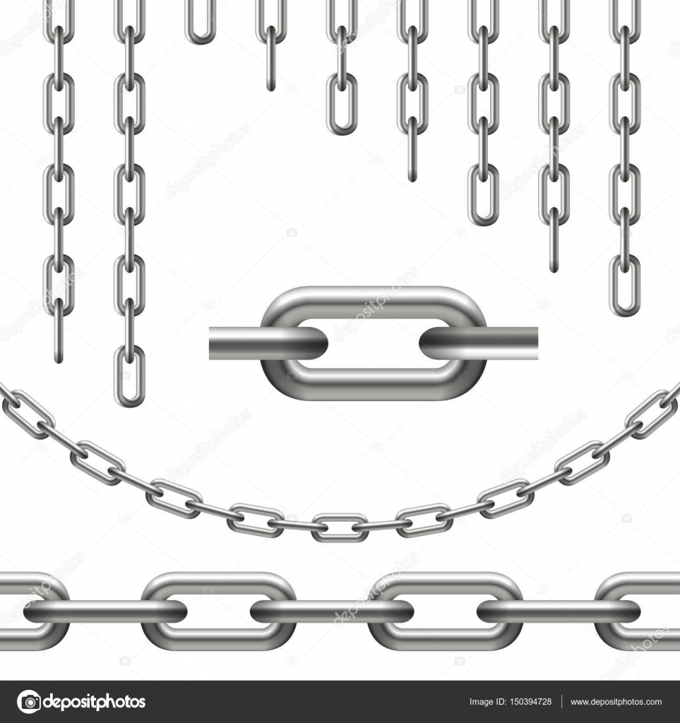 Chains curved, seamless and chain link Stock Vector Image by ...