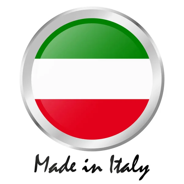 Qualitätssiegel made in Italy — Stockvektor