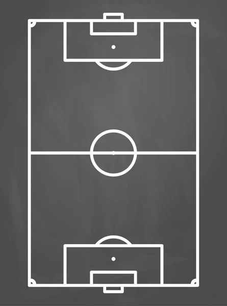 검은 멧돼지에 축구장 — 스톡 벡터