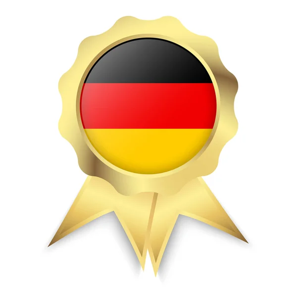 Tlačítko vyrobeno v Německu — Stockový vektor