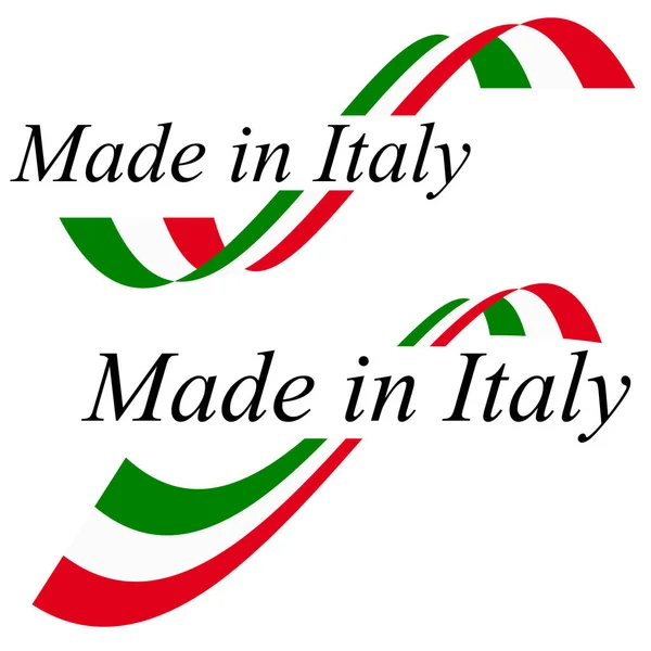 Seal of quality Made in Italy — Stock Vector