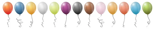 Färgade flygande ballonger — Stock vektor