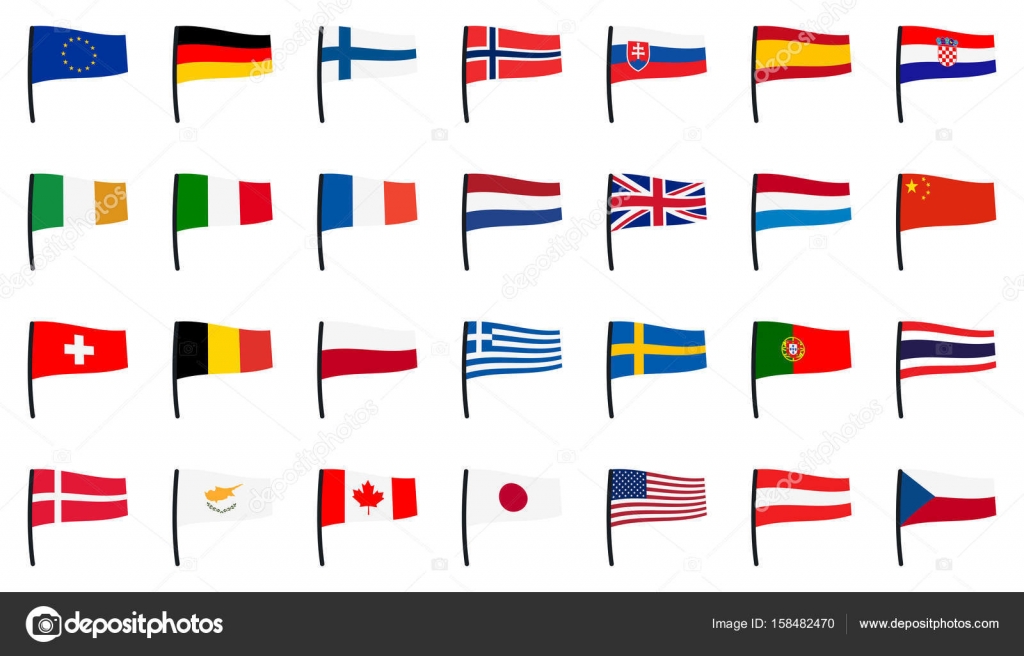 Vecteur De Drapeau De Canada Et De Drapeau D'Union Vecteur De Drapeau De Canada Et De Drapeau D'Union