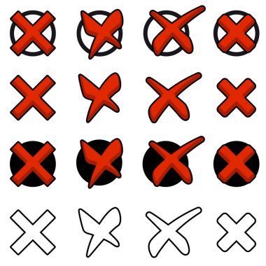 koleksiyon kırmızı haçlar