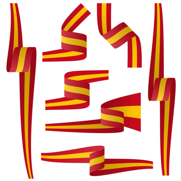 Bandiere nazionali spagnole — Vettoriale Stock