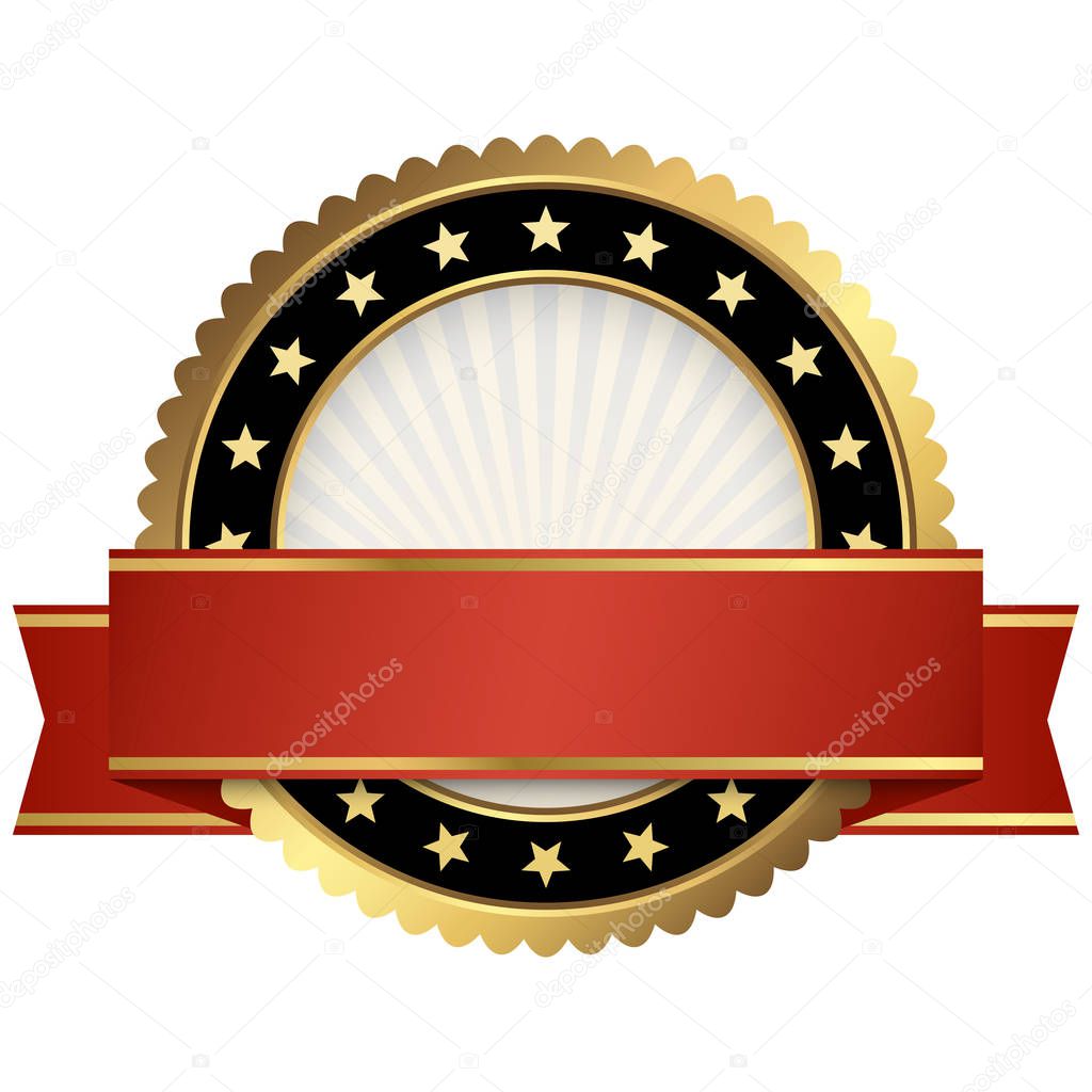 template seal with banner