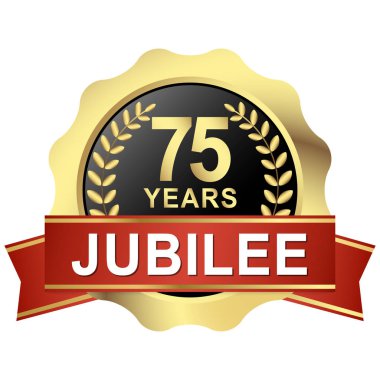 düğme 75 yıl Jübile