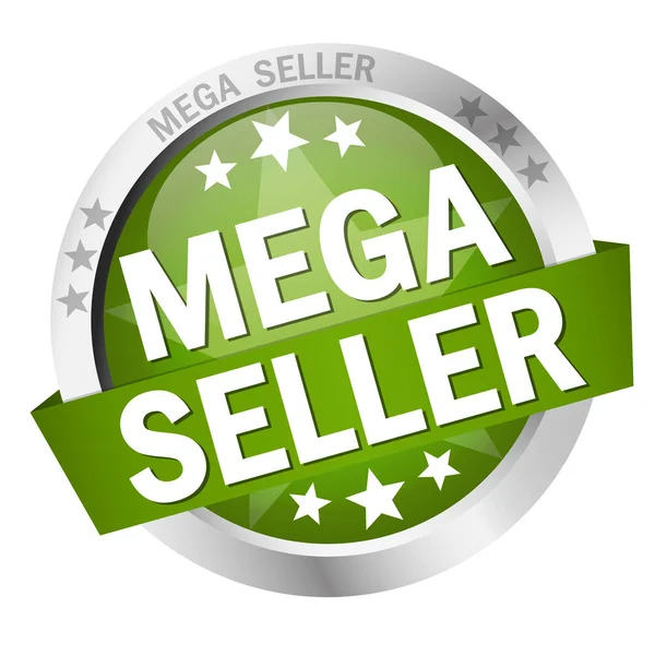 Botón Mega vendedor — Vector de stock