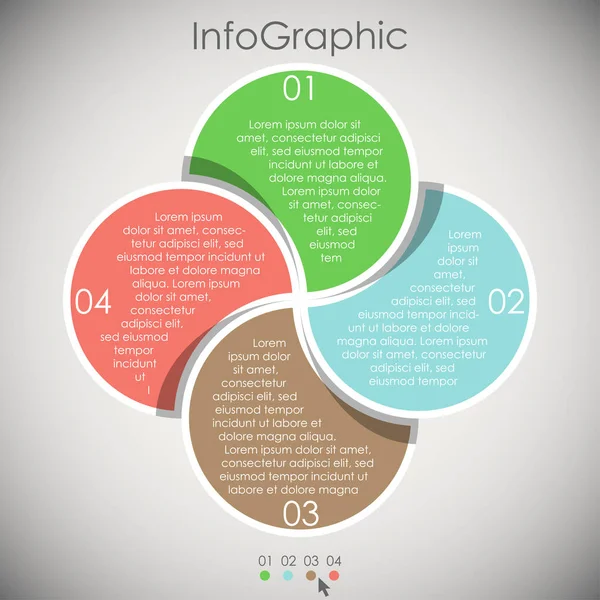 Üzleti információ grafikus sablon — Stock Vector