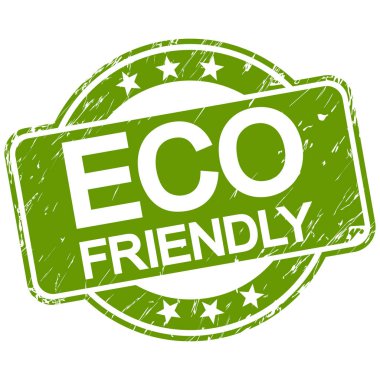 Yeşil çizik damga çevre dostu