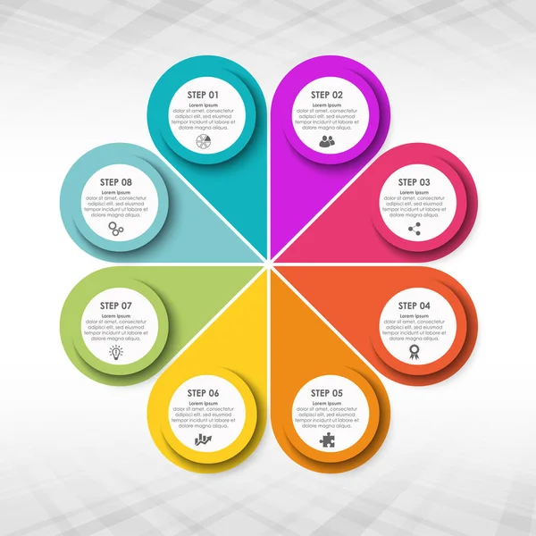 Modèle d'infographie d'entreprise — Image vectorielle