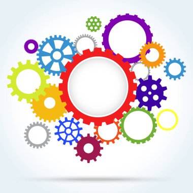 Ortada büyük Dişli Dişli tekerlekleri