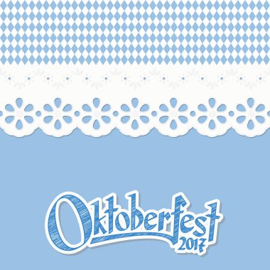 Oktoberfest 2017 kareli desenli arka plan