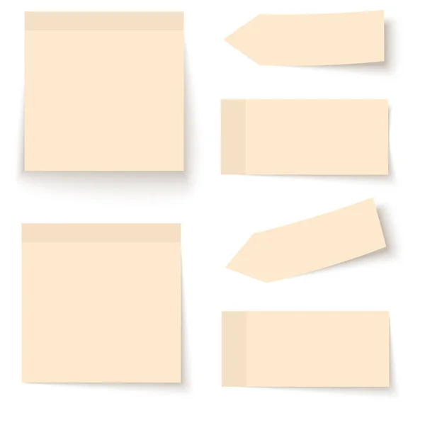 Klibbigt papper samling — Stock vektor