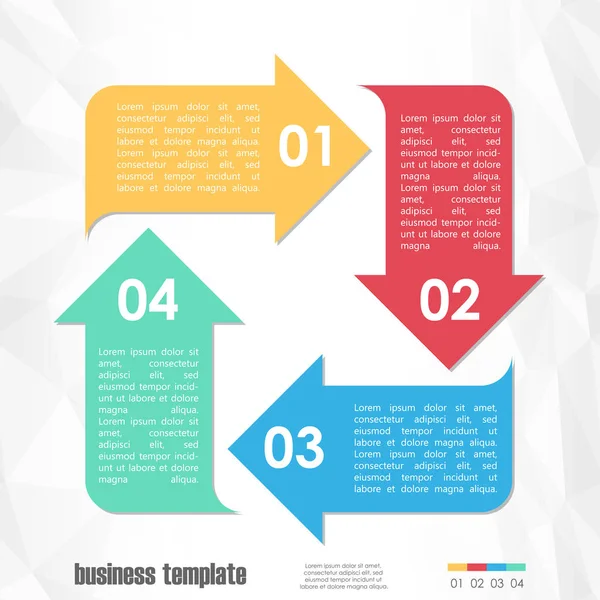 Business info graphic template — Stock Vector