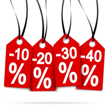 indirimler ile dört hangtags