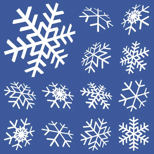Collection d'étoiles de neige — Image vectorielle