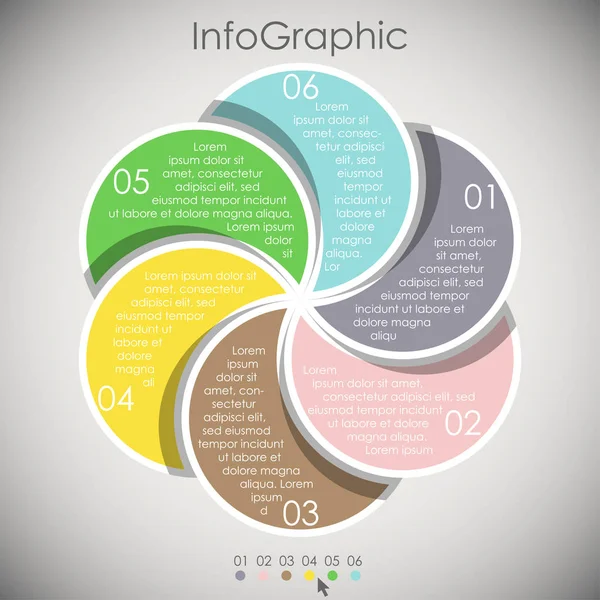 Üzleti információ grafikus sablon — Stock Vector