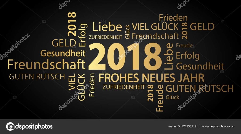 Word cloud with new year 2018 greetings Stock Vector by ©opicobello