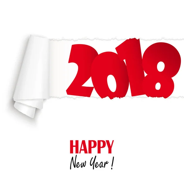 Nový rok 2018 pozdravy — Stockový vektor