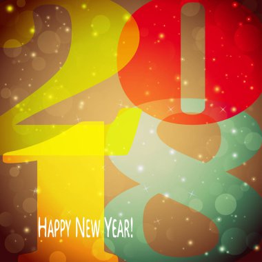 Mutlu yeni yıl 2018 arka plan