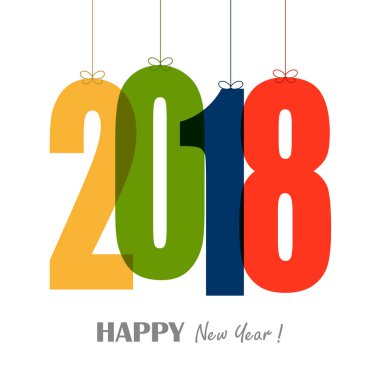 numaraları yeni yıl 2018 asılı