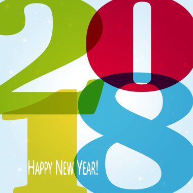 Mutlu yeni yıl 2018 arka plan