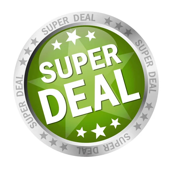 Knappen Superdeal — Stock vektor