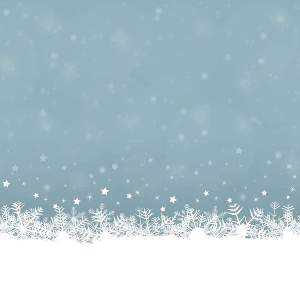 Fiocchi di neve sfondo — Vettoriale Stock