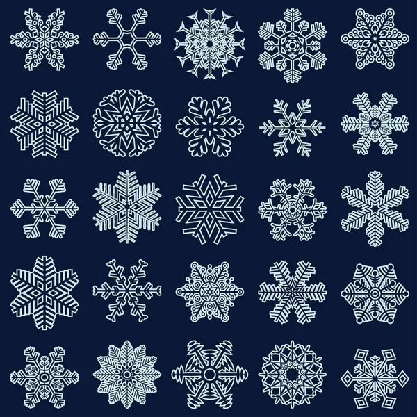 雪星辰的集合 — 图库矢量图片