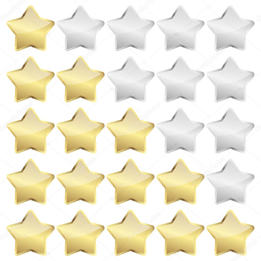 review stars vector