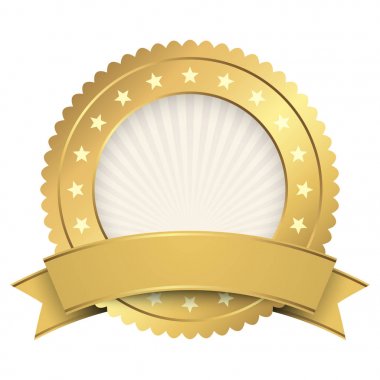 Düğme şablonu altın afiş ile altın