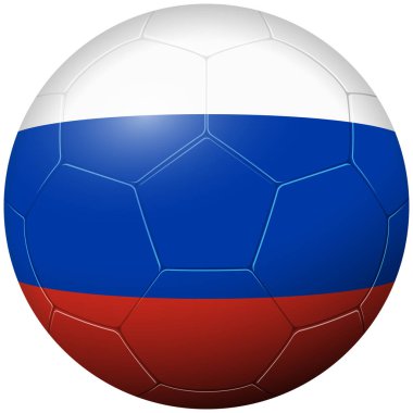 Futbol futbol - ülke bayrağı Rusya