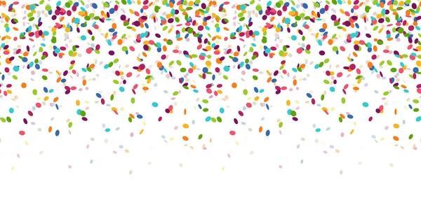 Naadloze gekleurde confetti achtergrond — Stockvector