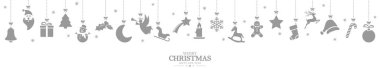 collection of hanging christmas icons clipart