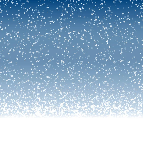 Copos de nieve sobre fondo de color — Vector de stock