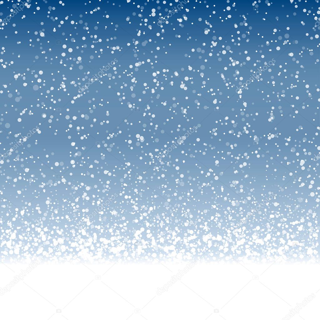 snow flakes on colored background 