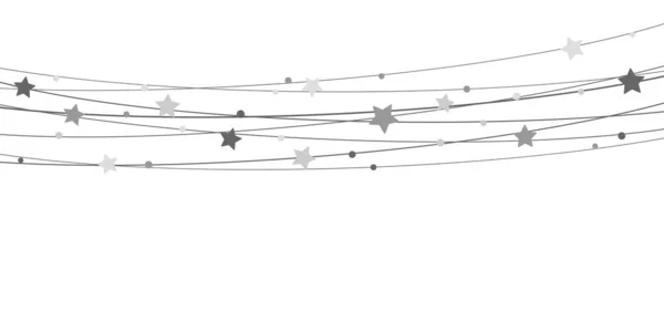 Stjärnor på strängar bakgrund för jul tid — Stock vektor