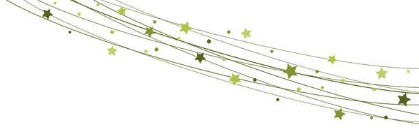 Étoiles sur fond de cordes pour le temps de Noël — Image vectorielle