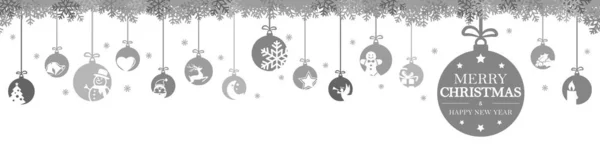 挂着带有圣诞节图标和问候语的小游戏 — 图库矢量图片