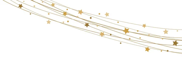 Stars on strings background for christmas time — Stock Vector