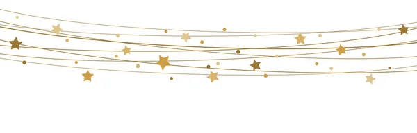 Stars on strings background for christmas time — Stock Vector