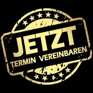 Banner ile altın mühür şimdi toplantı ayarlayın (Almanca)