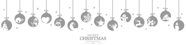 Kolekce zavěšené ozdoby vánoční ikony — Stockový vektor