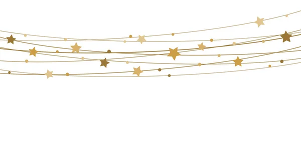 クリスマスの時間のための弦の背景の星 — ストックベクタ
