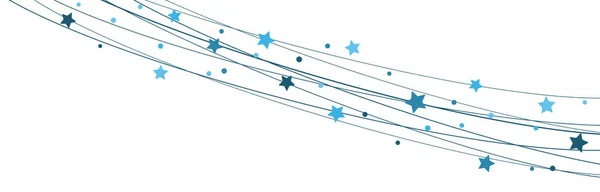 Estrelas em strings fundo para o tempo de Natal — Vetor de Stock