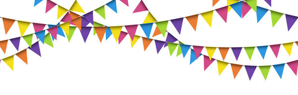 seamless colored garlands background